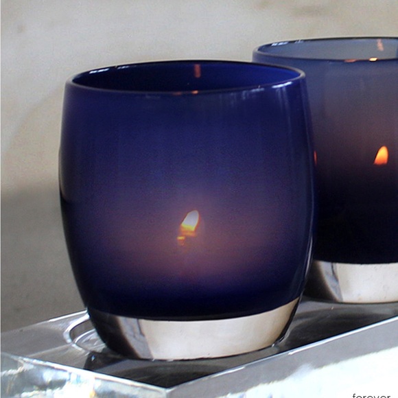 Glassybaby Deep Blue Glass Vase - Picture 2 of 5
